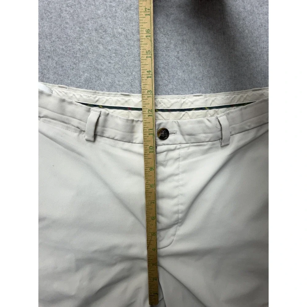 Brooks Brothers St Andrews Links Shorts Mens 36 Beige Golf Chino 9 Inseam Casual